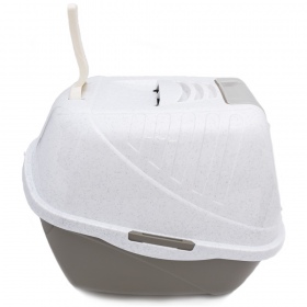 Comfy Easy Cat Latte Litter Box with Flap